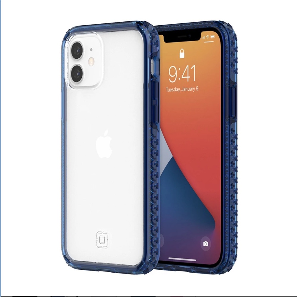 Incipio Grip Case for iPhone 12/12 pro Blue/Clear
